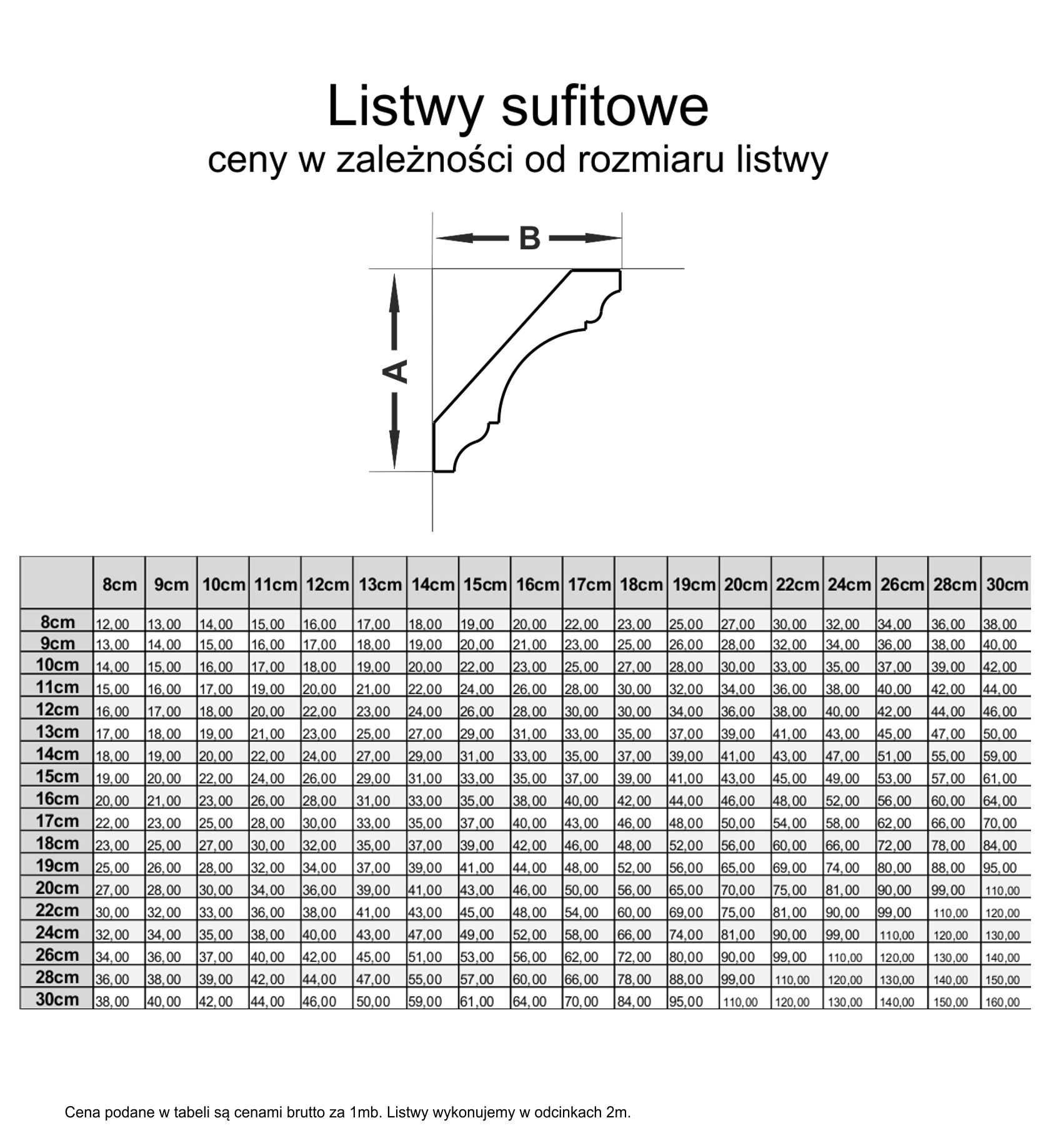 Sztukateria styropianowa listwa dokoracyjna oświetleniowa LED