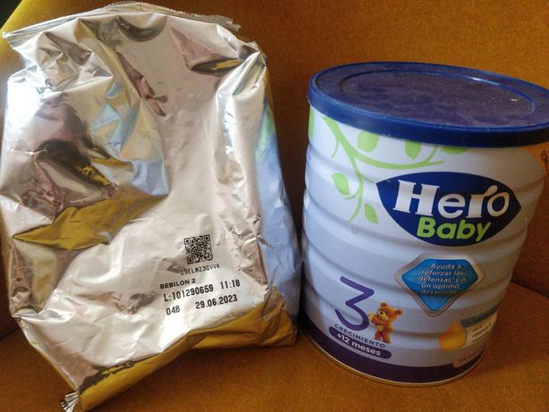 Mleko dla dzieci w proszku Bebilon 2 oraz Hero Baby
