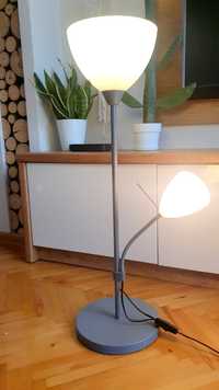 Lampka Stojąca Podłogowa podwójna szara, wysokość 83 cm