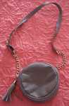 Bolsa redonda Creme/cinza