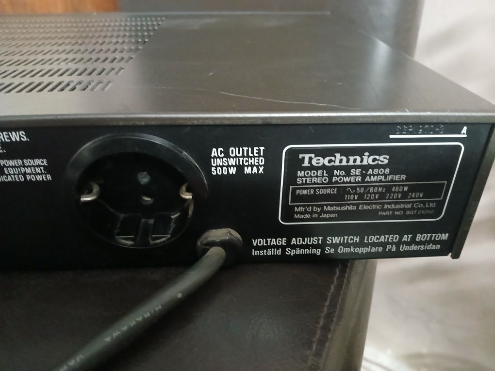 Końcówki mocy Technics SE - A 808