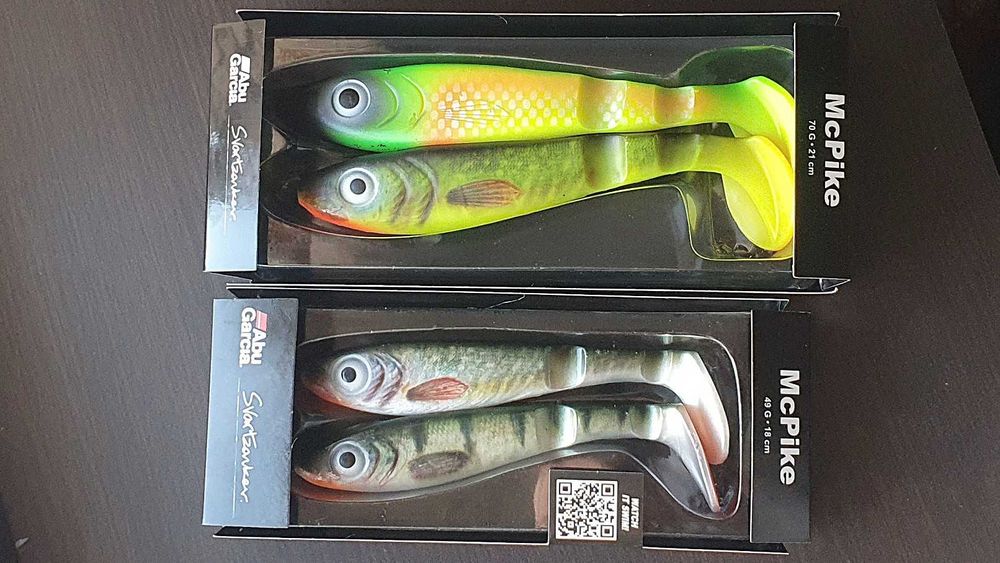 Guma Abu Garcia Svartzonker McPike 18cm i 21cm - Mix 4 sztuki