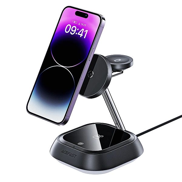 Stacja ładująca indukcyjna 3w1 Acefast E16/15W do telefonu / słuchawek
