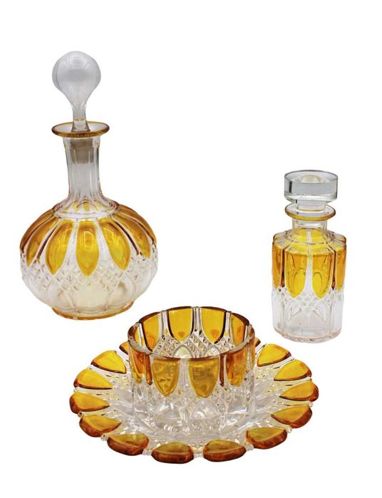 Conjunto de Peças em Cristal Val Saint Lambert