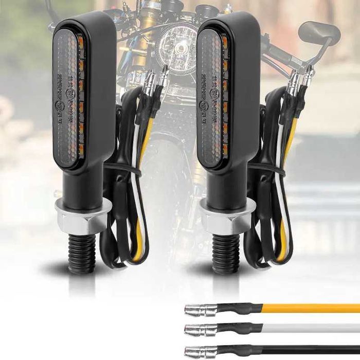 Conjunto de Piscas Dinâmicos LED com Luz de Presença - 6 LEDs