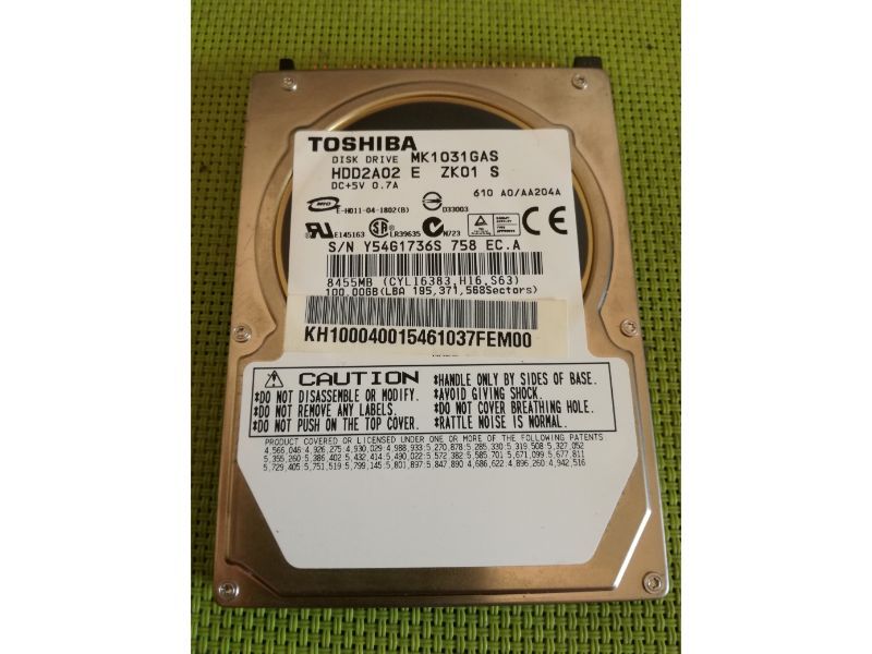 Toshiba IDE MK1031GAS 2.5