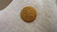 moeda ouro 1200 reis (quartinho) 1739 João V - coroa 5 arcos