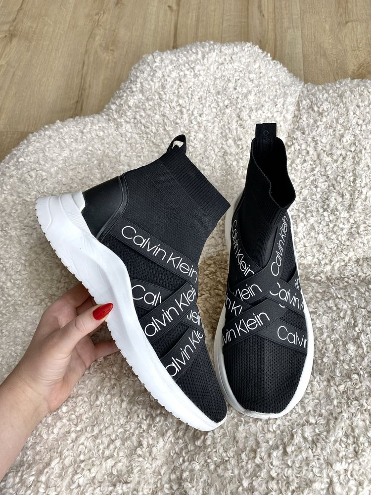 Calvin Klein sneakersy umney za kostkę  logowane oryginalne r. 41