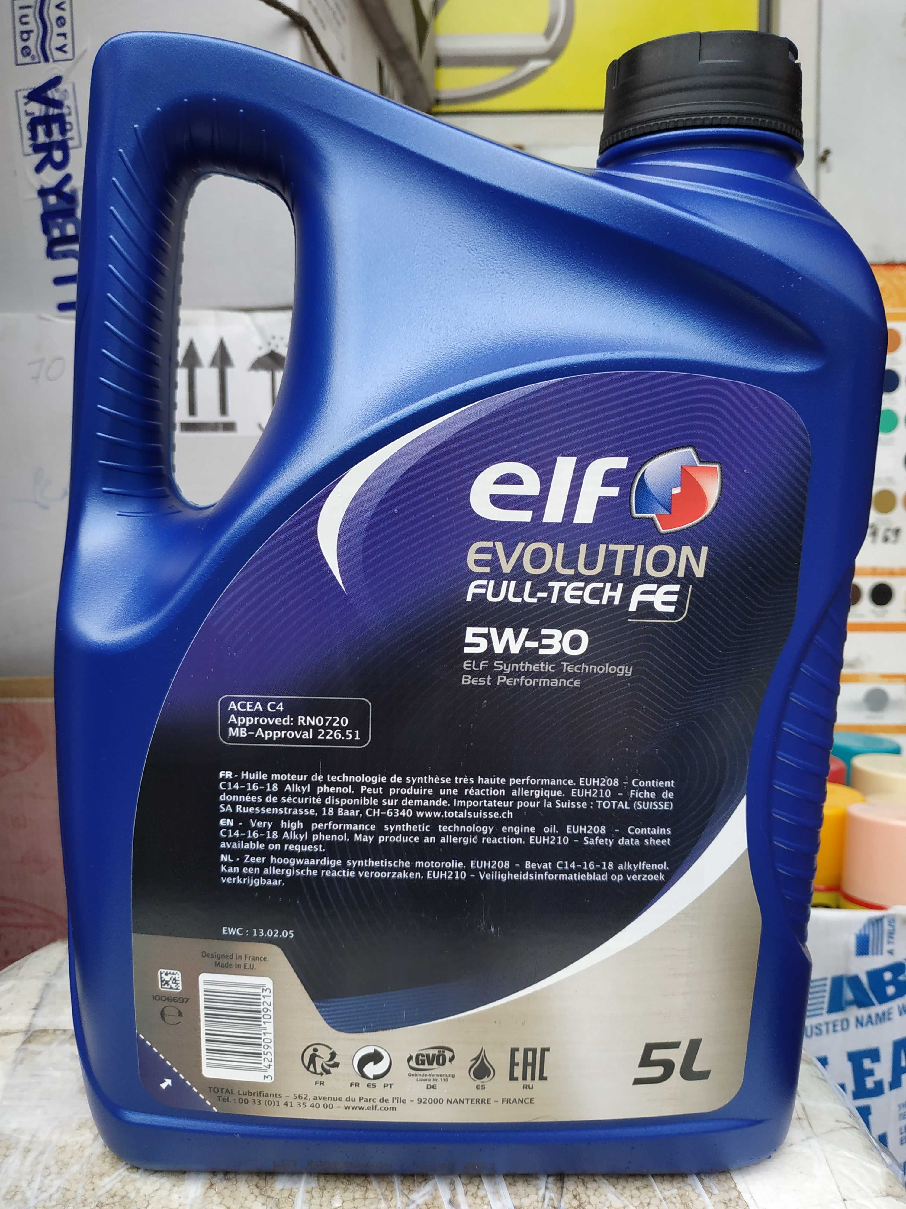 EIF Evolution FULL-TECH FE 5W30 (5л) Моторное масло. Франция!