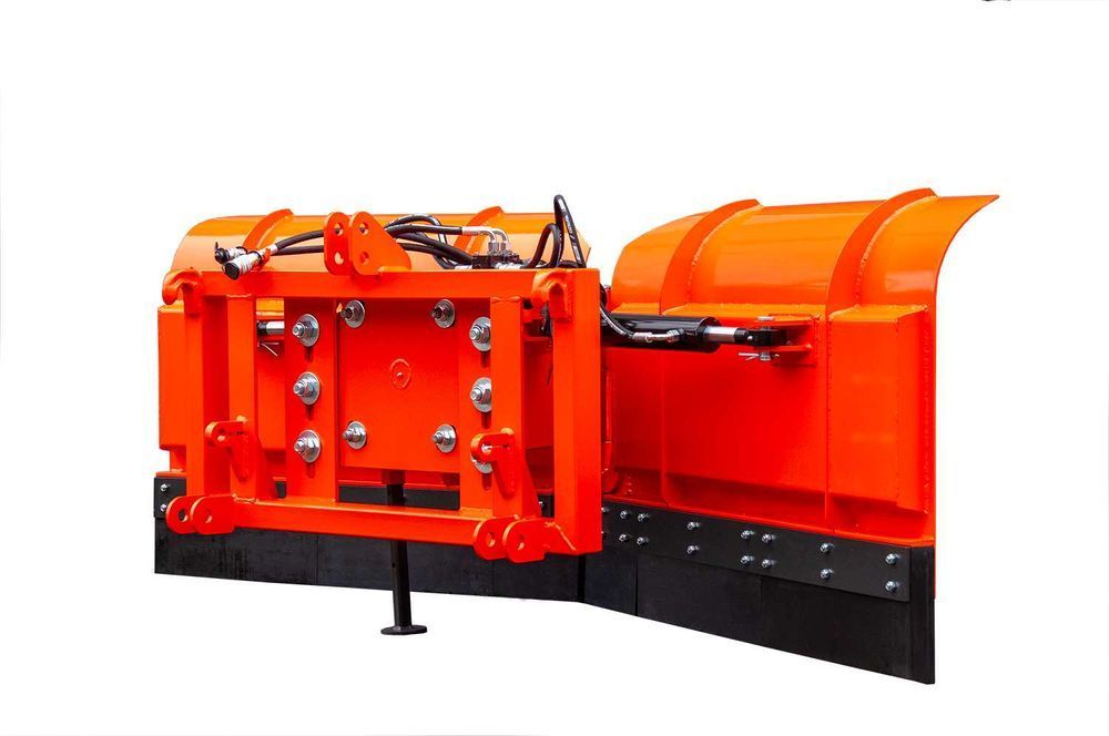 Pług śnieżny ciężki Metal Technik drogowy składany strzałka na parking