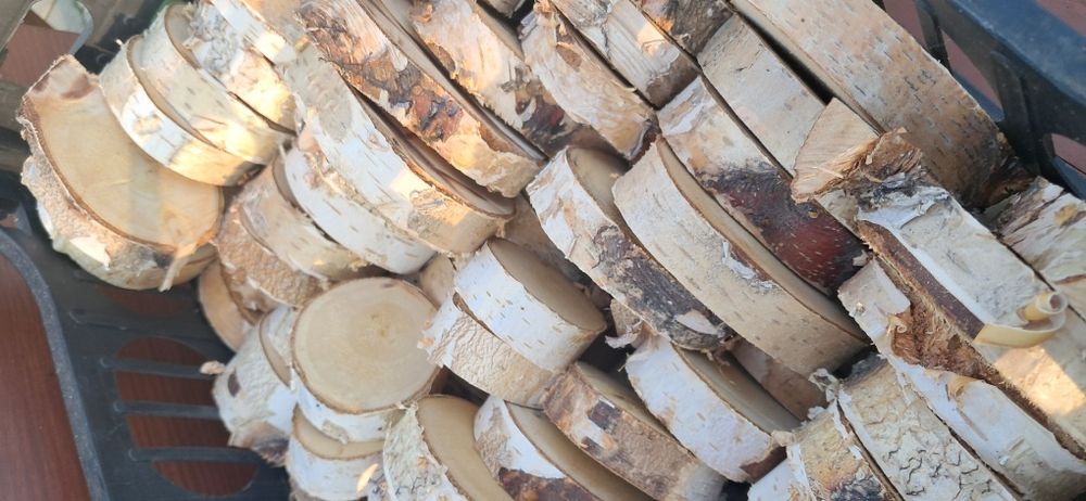 Drewnie Plastry brzozy Mix