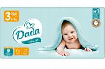 DADA PIELUCHY Pieluszki Pampersy rozmiar 3 - 7 paczek za 130zł