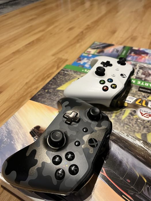 Xbox One S 1TB + 2 pady + 9gier