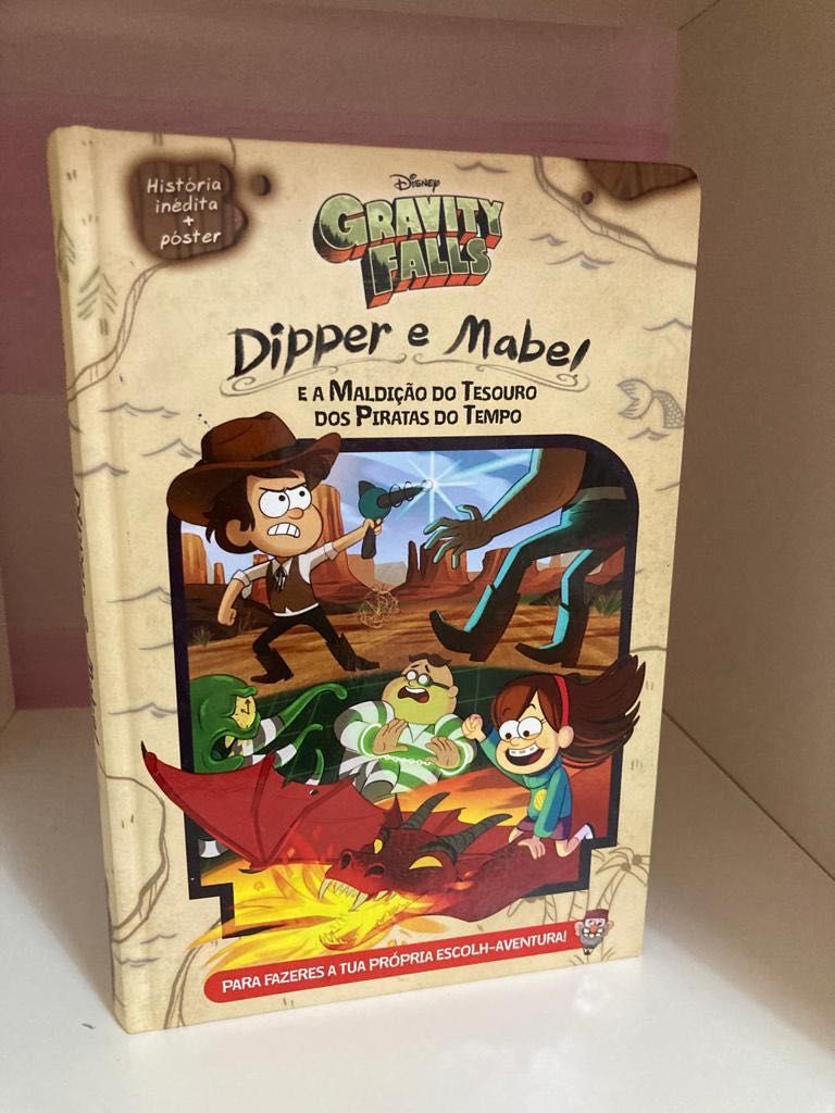 Livro Gravity Falls Dipper Mabel e Maldição Tesouro dos Piratas Tempo