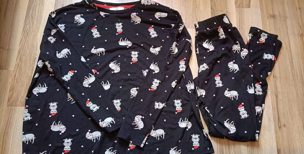 Piżama dwuczęściowa,kotki,Mikołaj, Boże Narodzenie, rozmiar M