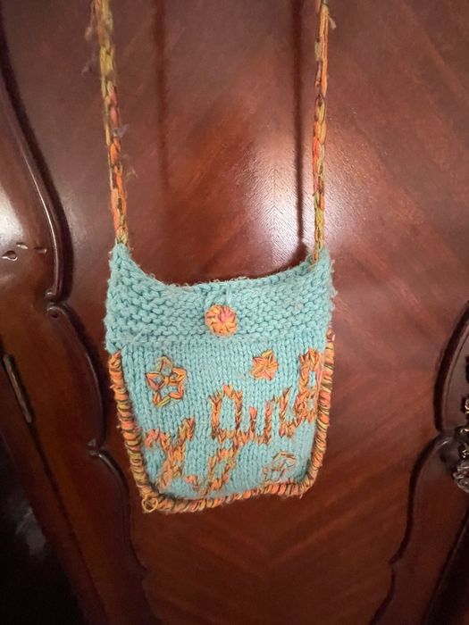 Bolsa tiracolo tricotada