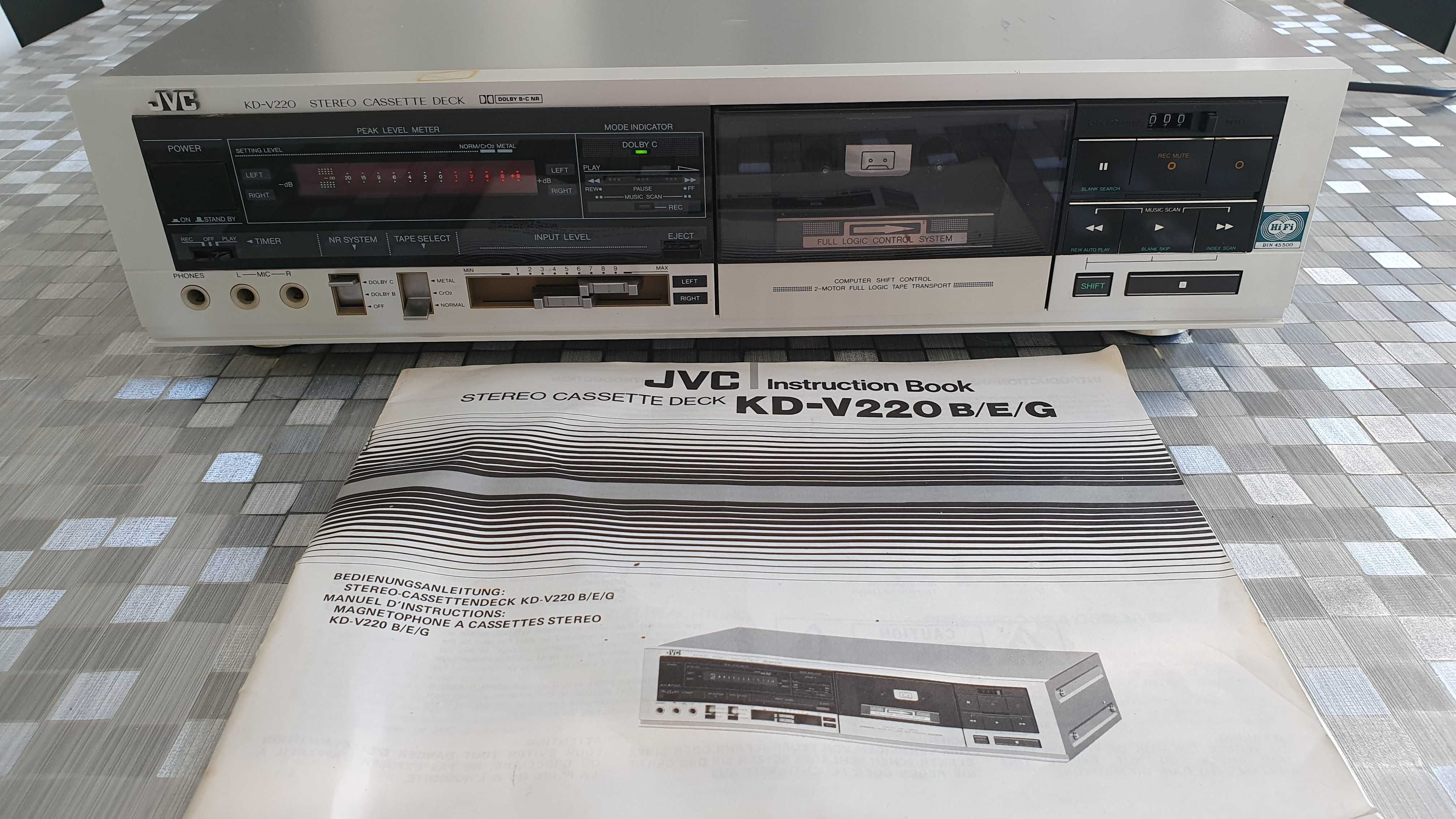 Magnetofon JVC KD-V220 Stereo Cassette Deck wieza JVC