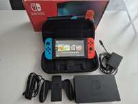 Nintendo Switch V2, akcesoria + etui