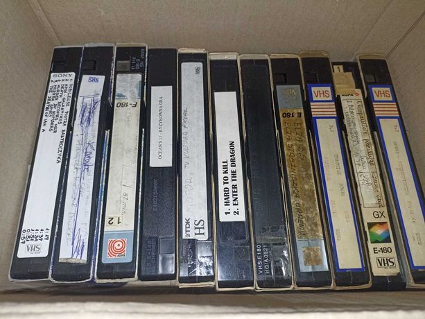 Kasety VHS kasety video cały karton