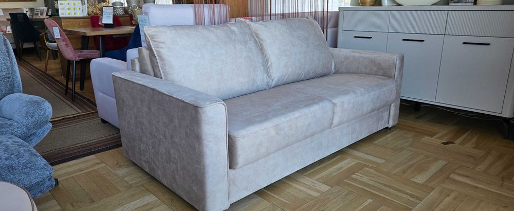 Sofa 192 cm z funkcją spania na materacu "stelaż włoski" DELANTO