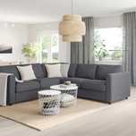 VIMLE Sofa narożna 4-osobowa, Gunnared średnioszary