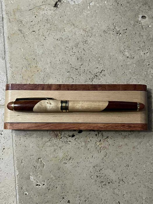 Zestaw pióro w luksusowym drewnianym etui– Renawe/Ren Handcraft – nowy