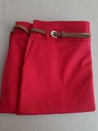 Spódnica czerwona z paskiem Reserved 40 midi