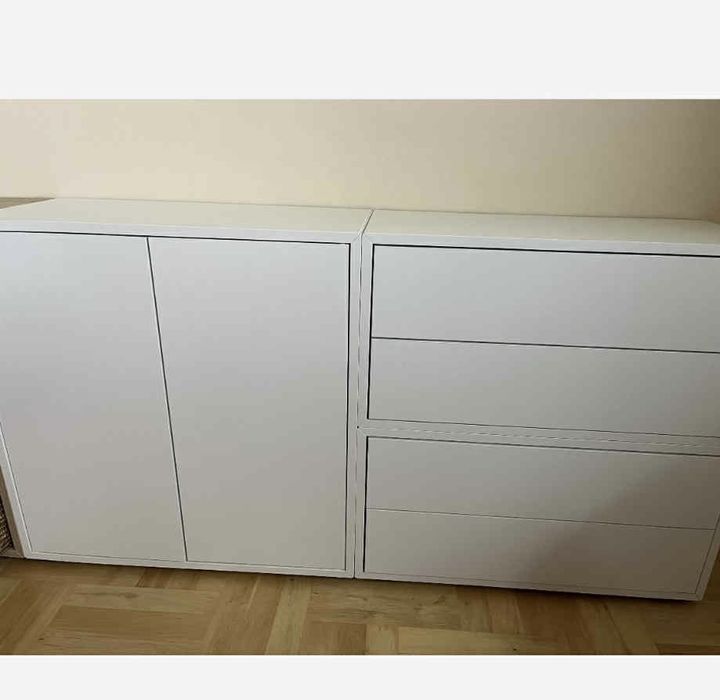 Meble biale ikea dab eket komoda polki szuflady regal