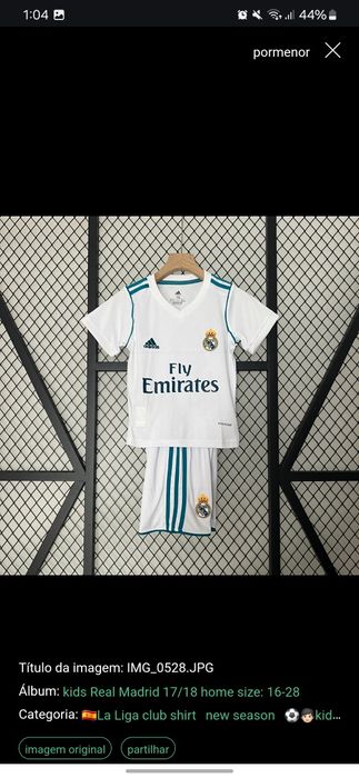 Kits de equipamento de futebol para crianças