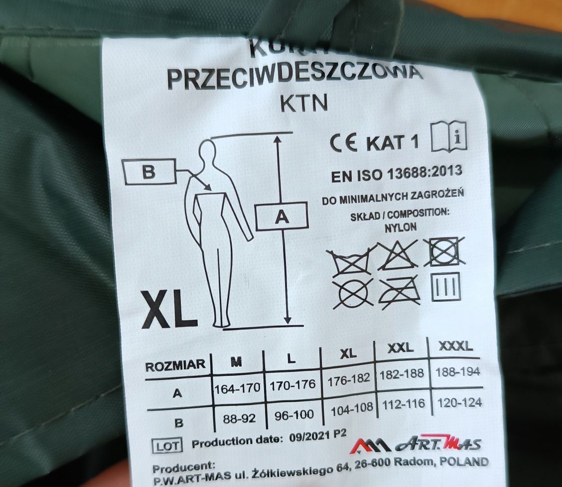 Kurtka przeciwdeszczowa L, XL, 3XL