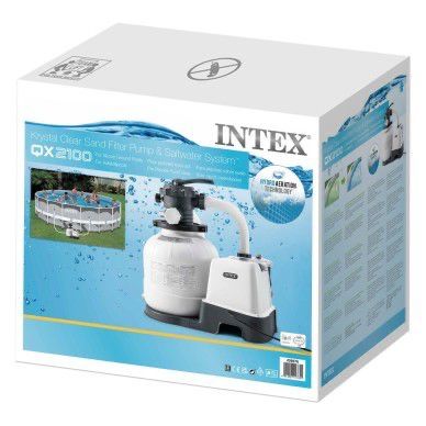 BOMBA FILTRO DE AREIA INTEX+CLORAÇÃO SALINA ECO (c/garantia+acessór.)