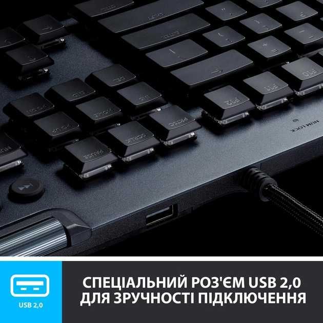 Клавіатура Logitech G815 Gaming Mechanical GL Linear RGB USB Black