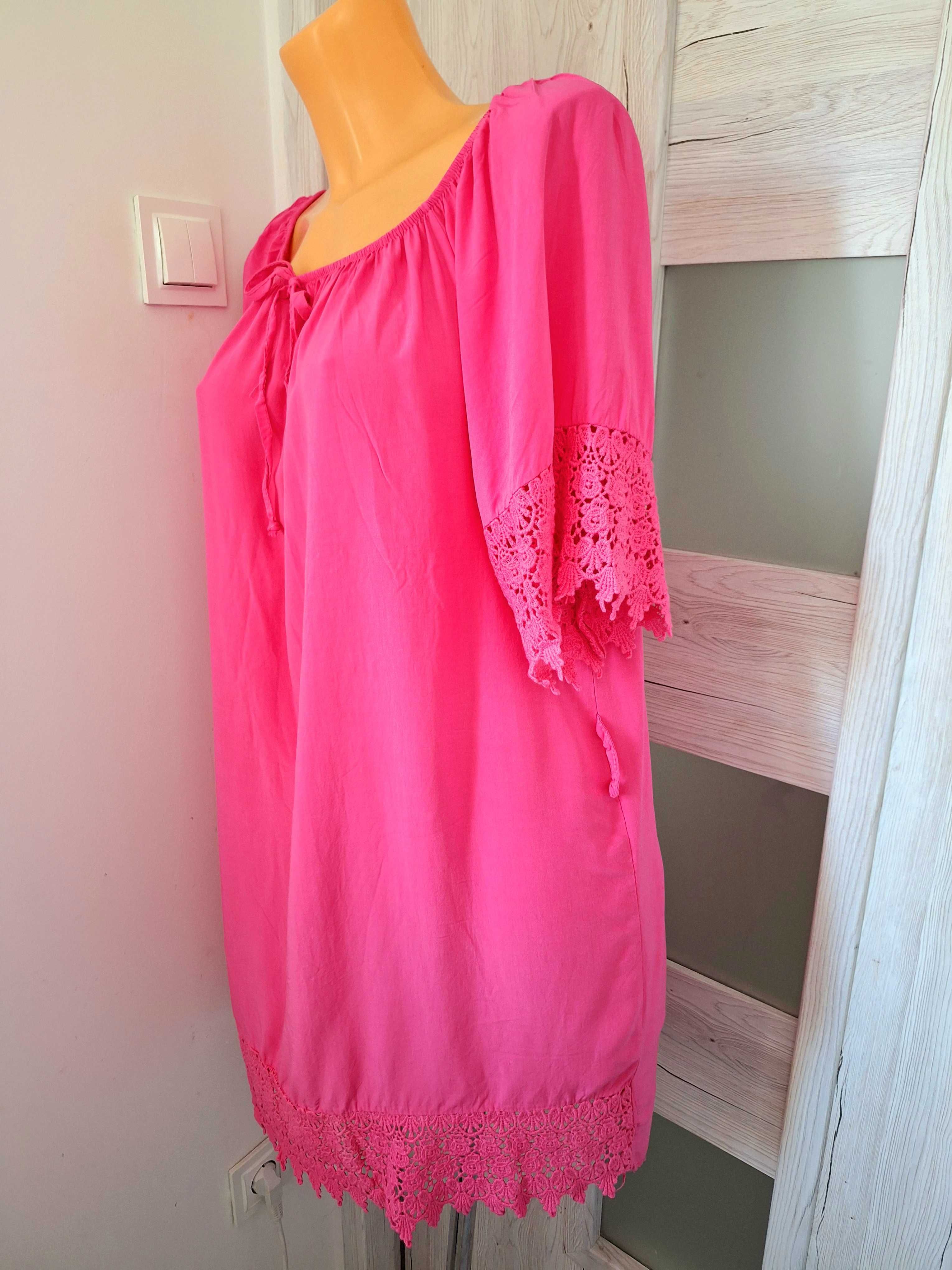 L-XL Sukienka neon lato,nowa