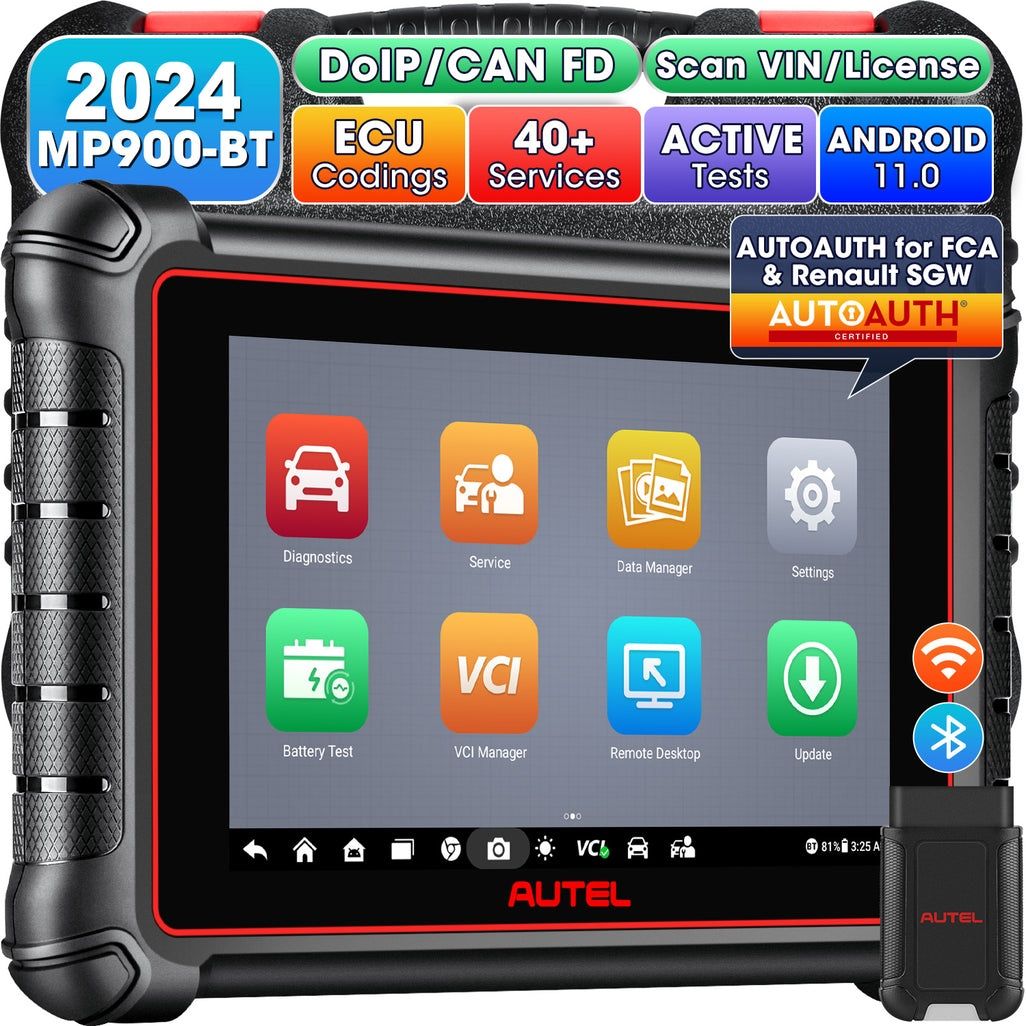 Autel Maxipro Scanner de diagnóstico sem fio MP900BT versão Bluetooth