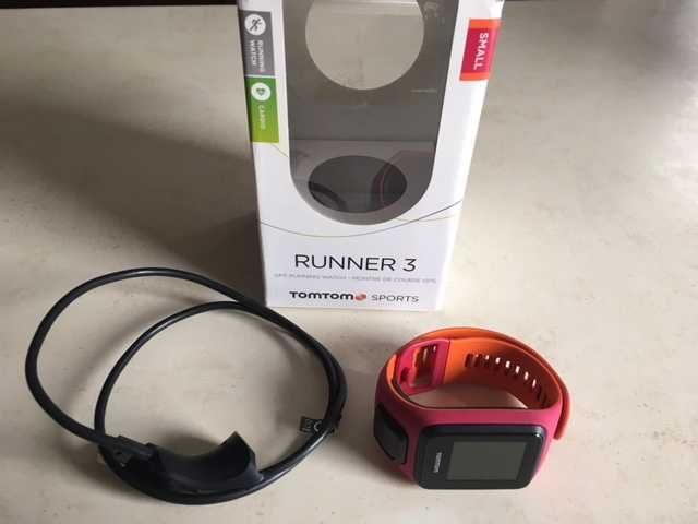 Zegarek TomTom Runner 3 Cardio różowy/pomarańczowy - Small