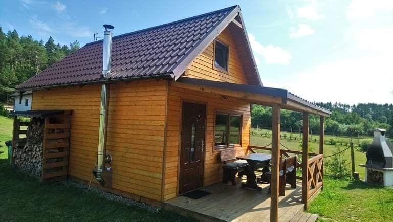 Domek nad jeziorem na kaszubach BALIA JACUZZI