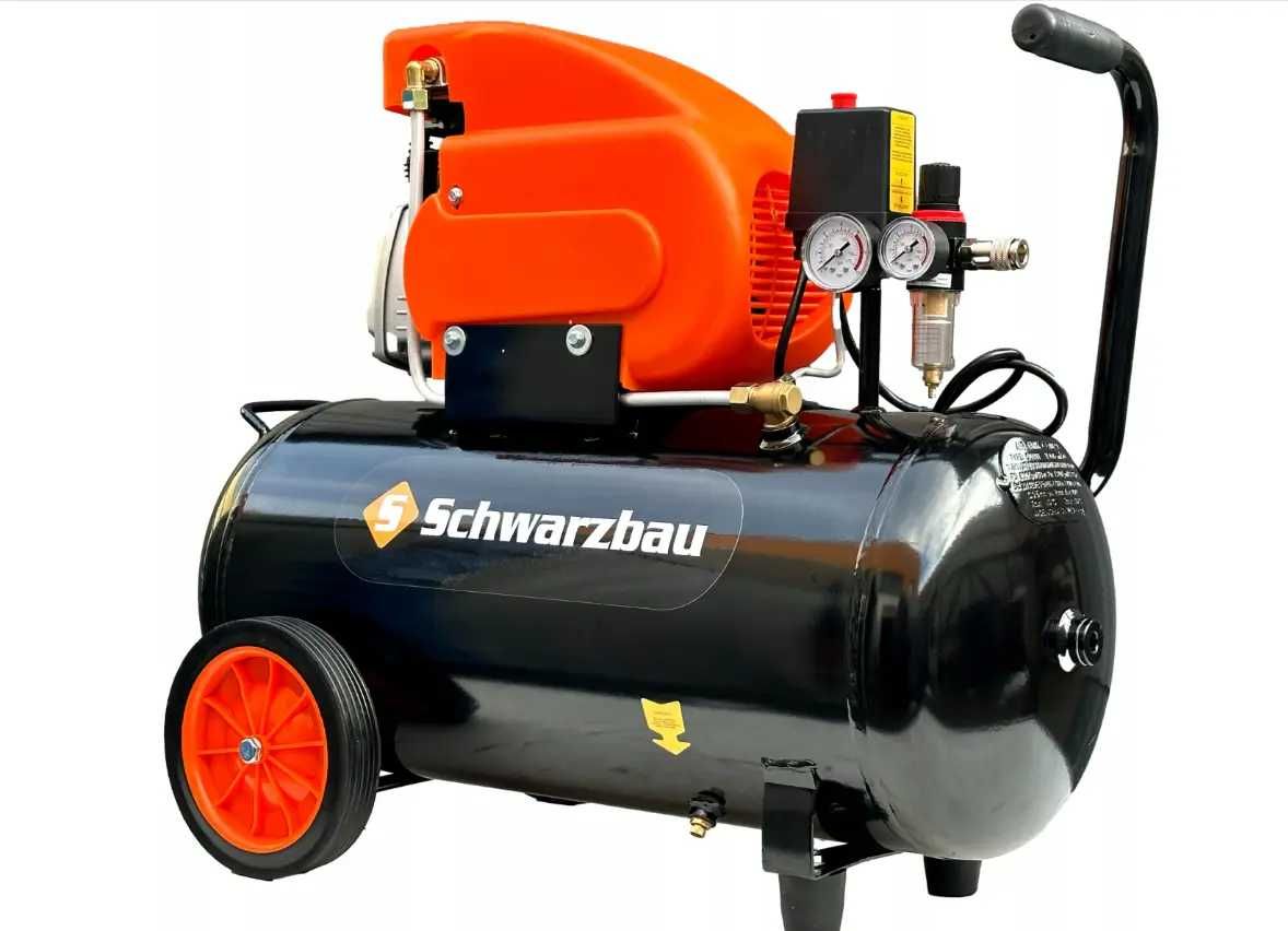 Компресор повітряний Schwarzbau 50л 2.8 кВт 8 атм 240 л/хв компрессор