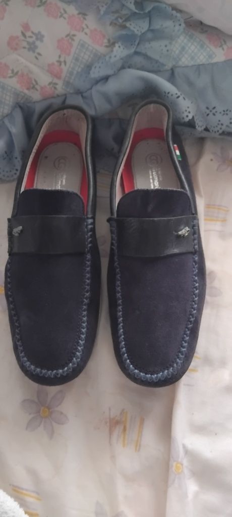 Nr,sapatos mocassani azul