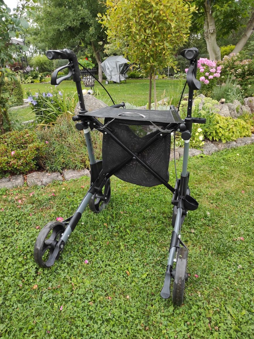 Chodzik, wózek rehabilitacyjny dla seniora.