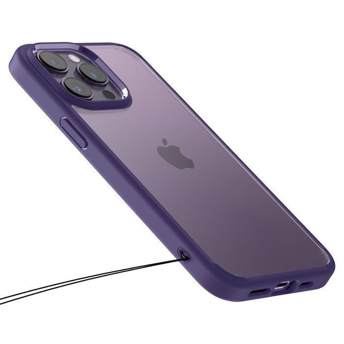 Spigen Etui Ultra Hybrid do iPhone 14 Pro - Fiolet głęboki