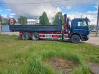 DAF CF75  Sprzedam DAF FAN CF75 z HDS FASSI i nową platformą hakową z burtami.