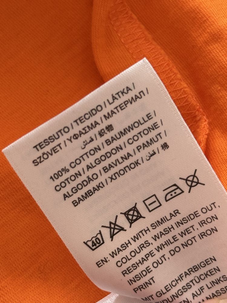 Koszulka Gant S tshirt Old Money logowana pomarańczowa Modna damska