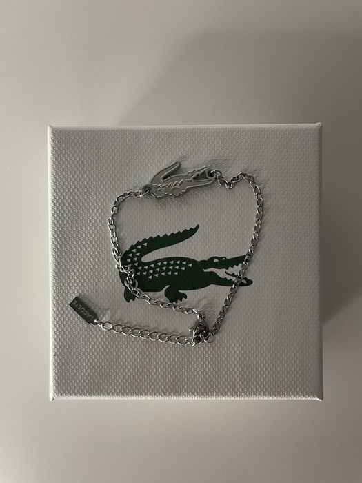 Жіночий браслет Lacoste, подарунок дівчині (срібний)