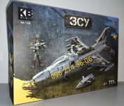 Конструктор Армия ЗСУ KB 1148 Самолёт Истребитель F-16 & Storm Shadow
