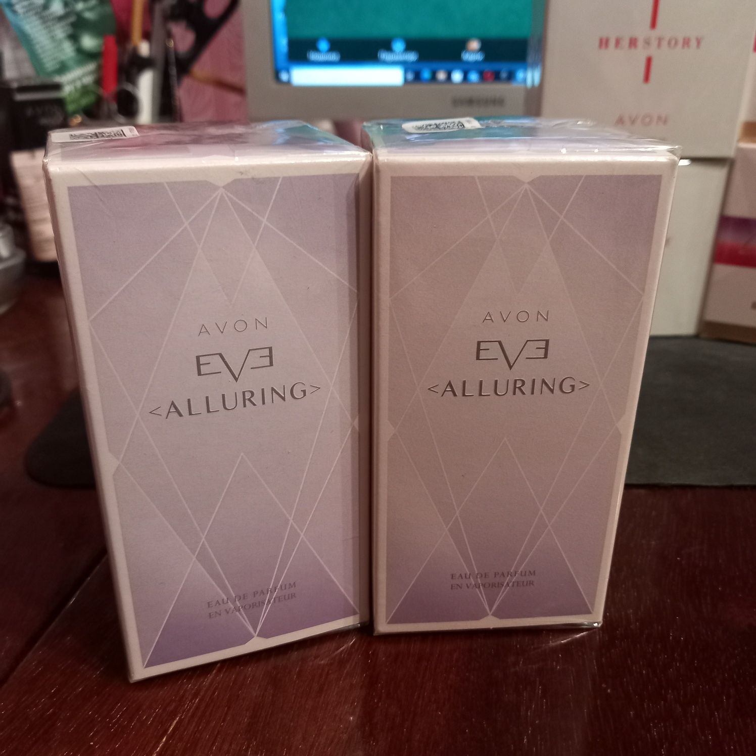 Today 50ml, tomorrow 50 ml, Eve alluring,Her story, Cherish, Lucky me