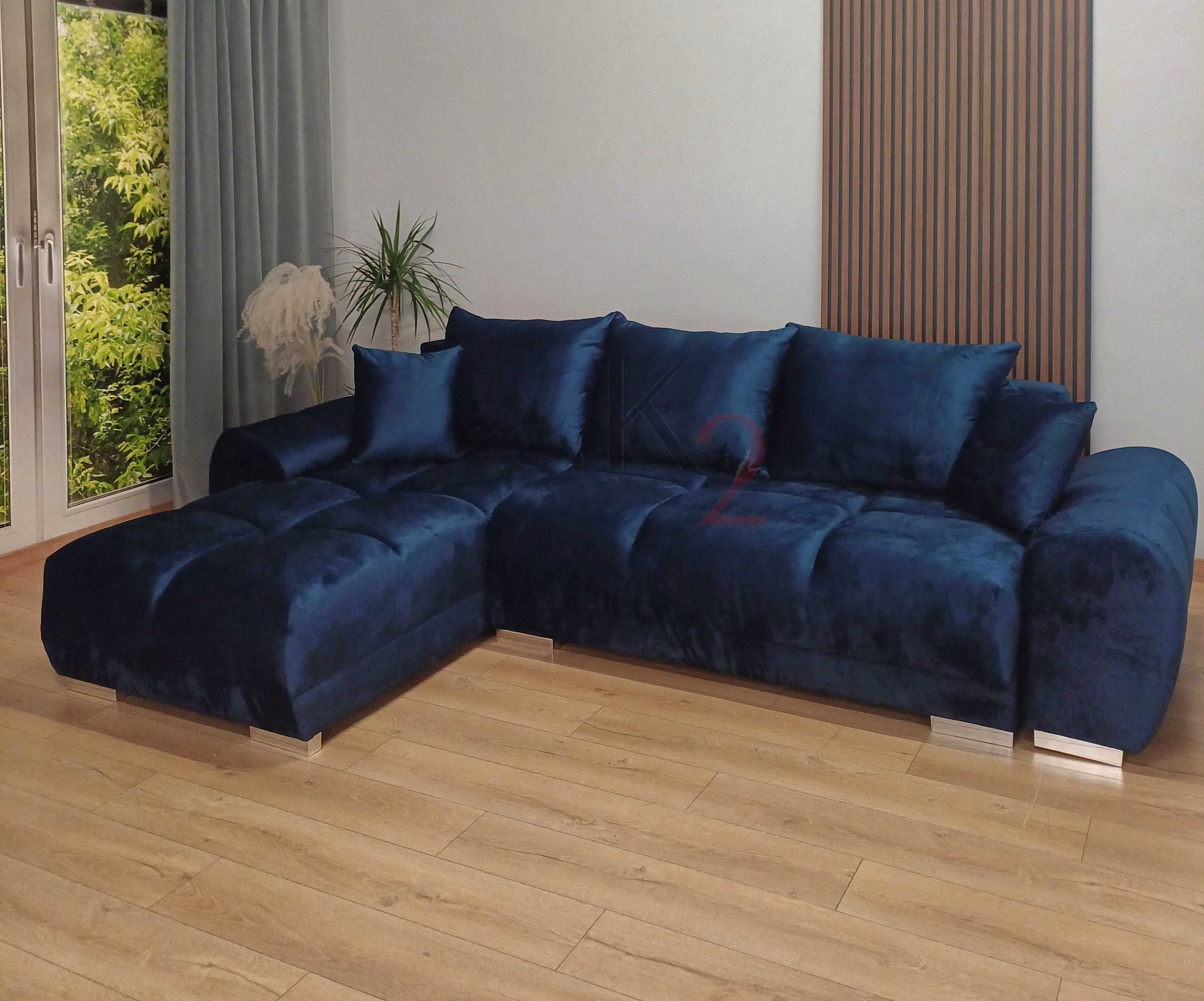 Narożnik  ALASKA Rogówka  Sofa Kanapa Łóżko Pikowana do salonu +GRATIS