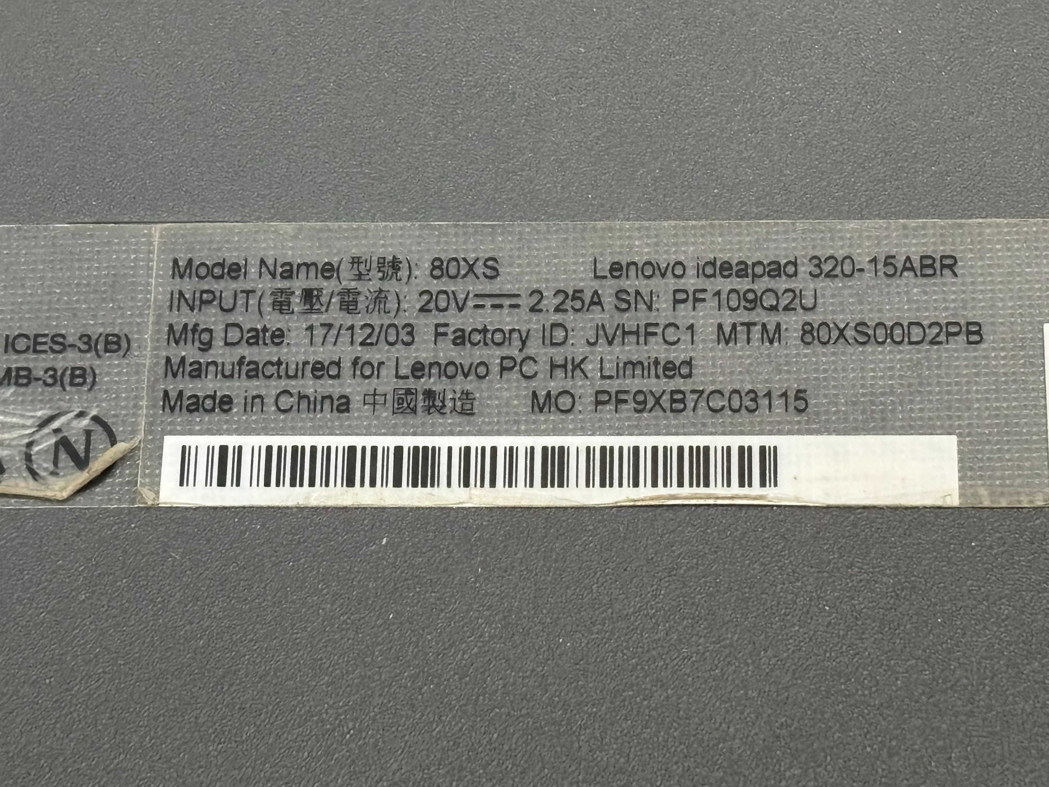 Lenovo Ideapad 320-15ABR 8GB Radeon R7 AMD RYZEN A12-9720P 1 TB HDD