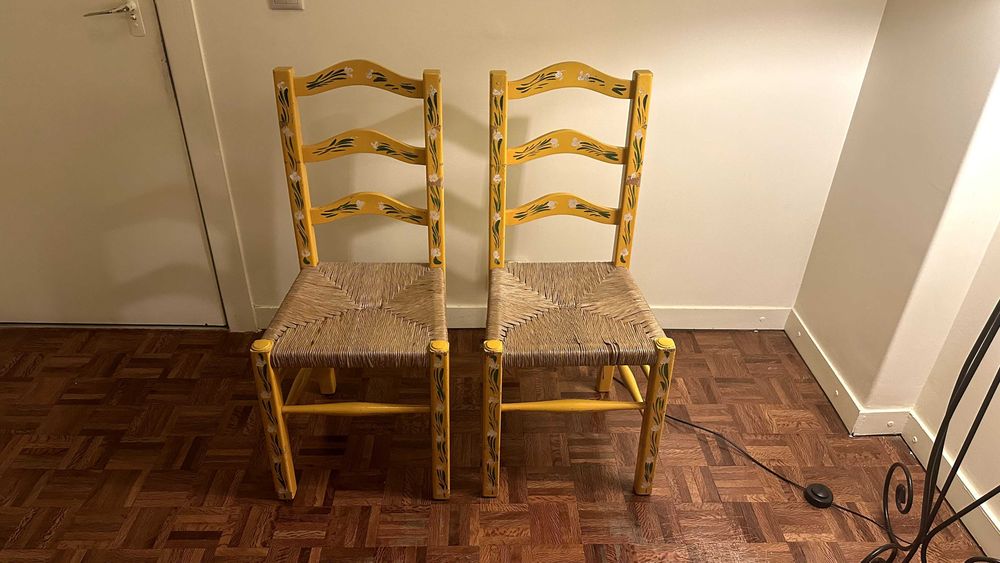 Conjunto Mesa & 2 Cadeiras – Estilo Tradicional Alentejano / Vintage