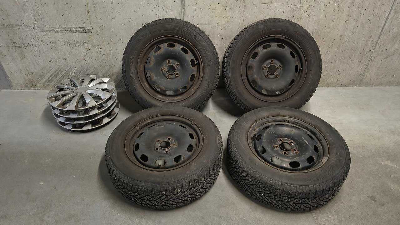 Felgi stalowe 15" 5x100 z oponami (VW/Skoda/Seat/Audi)