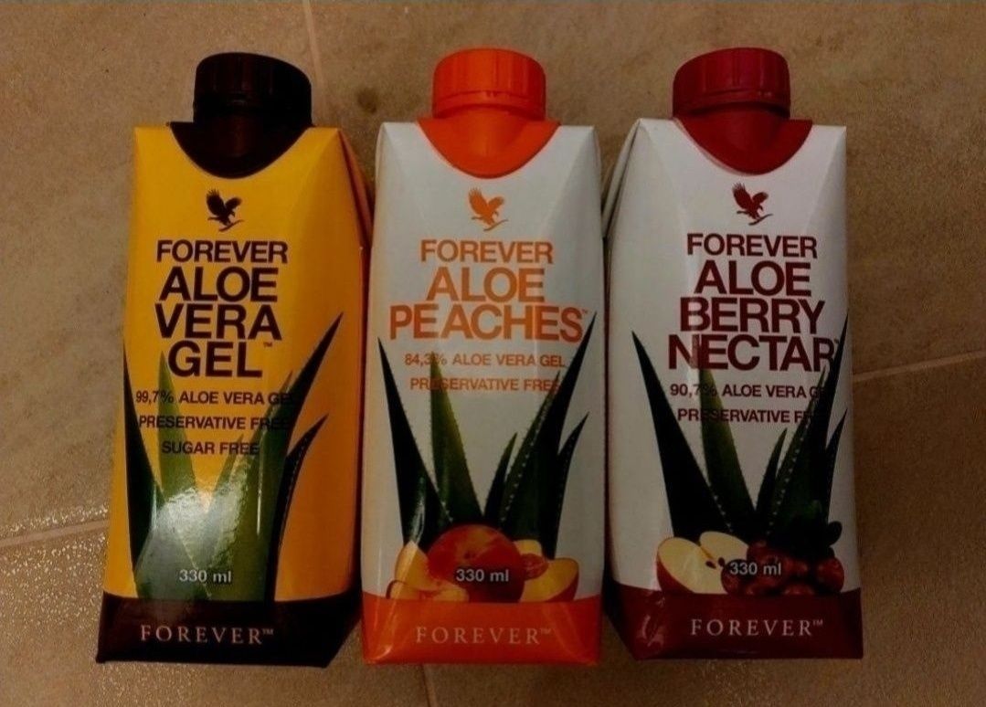 Forever aloes 3 smaki odporność niestrawność wrzody refluks zgaga